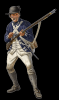 This is the uniform that William Rhodes would have wore as soldier in the Second Virginia Regiment at the Battle of Brandywine, on September 11, 1777, during the American Revolutionary War.